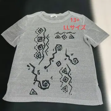 Leilian 그레이 상의 13+ LL 사이즈