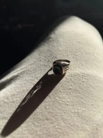 실버 925 블랙스톤 반지