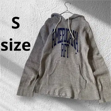 AMERICANA 아메리카나 빅 로고 그레이 후드티 후드 부착 [ S ]