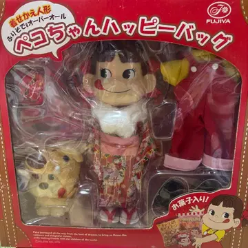 FUJIYA 페코짱 해피백 옷 갈아입히기 인형 후리소데 오버롤