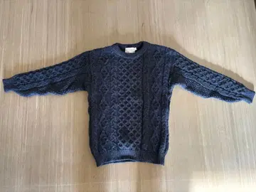 아란 아일랜즈 니트웨어 케이블 짜임 스웨터