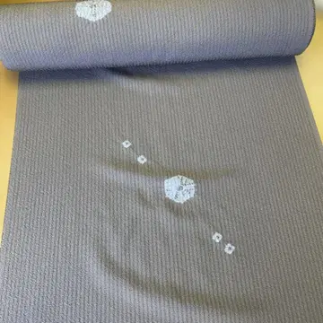 그레이 코몬 꽃무늬 기모노 옷감