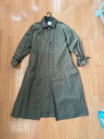 BEAMS HEART 올리브 롱 코트 M