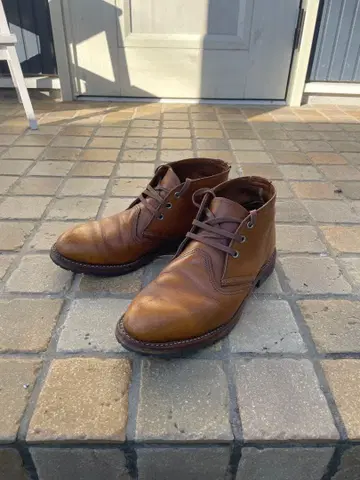 레드윙 3140 브라운 가죽 처카 부츠 비브람 밑창 커스텀