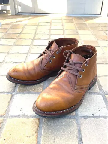 레드윙 3140 브라운 가죽 처카 부츠 비브람 밑창 커스텀