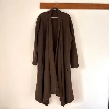 그라운드 Y 울 서지 숄 코트