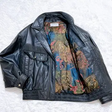 새상품급 빈티지 A-2 플라이트 자켓 블랙 소가죽 L 일본제