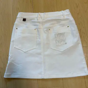 뉴발란스 여성용 골프 스커트 화이트 가을/겨울