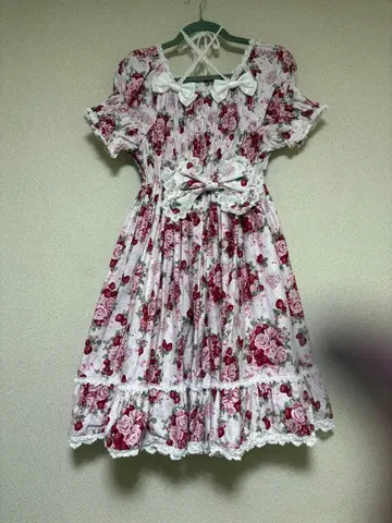 슈가 부케 패턴 원피스