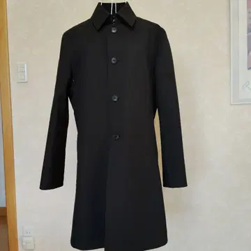 블랙 스텐카라 코트 긴팔