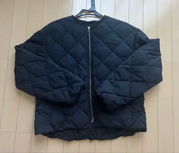 unfiro TAION 리몬타제 블랙 퀼팅 자켓