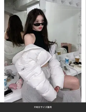 [ Darich ] 크롭 퍼프 다운 자켓