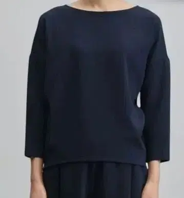 SOEJU 소쥬 코쿤 블라우스 네이비 M