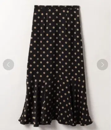 allureville 도트 무늬 머메이드 스커트