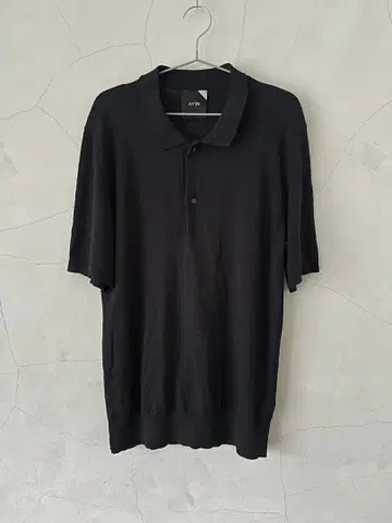 [ ATON ] 반팔 니트 피케 셔츠 네이비 다크 네이비 썸머 니트 S