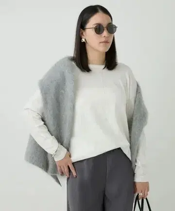 도미르 코튼 롱 T셔츠 화이트