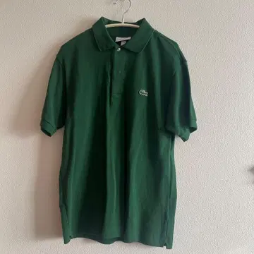 LACOSTE 클래식 핏 피케 셔츠 US S 그린
