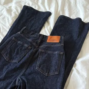 MOUSSY 하이웨스트 플레어 팬츠 24 다크 블루 네이비 청바지 데님