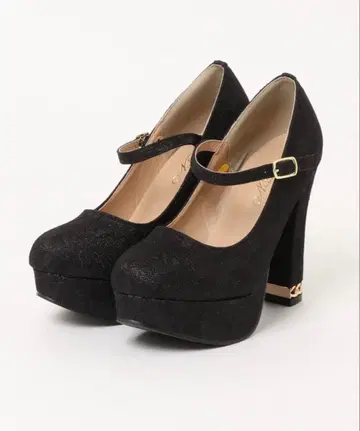 새상품 Mafmof 마프모프 체인 통굽 힐 펌프스