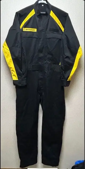 DUNLOP 오버롤 L 사이즈 블랙/노랑