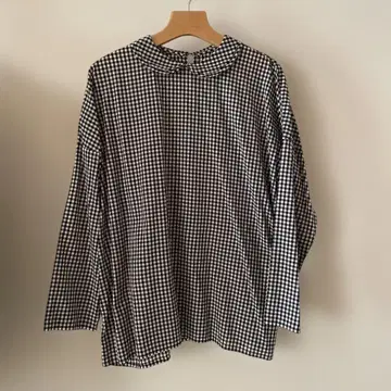 homspun 홈스펀 더블 플랫 칼라 오버 블라우스