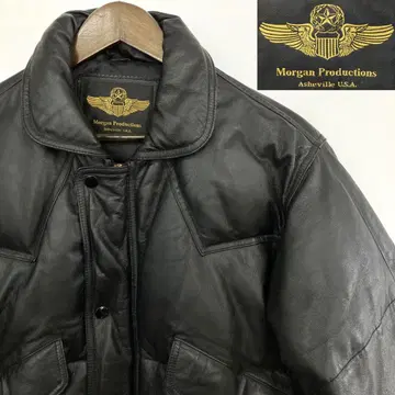 Morgan Productions 소가죽 다운 자켓 모건