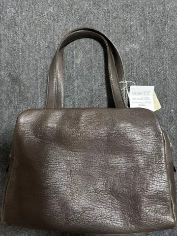 겐텐 브라운 가죽 핸드백