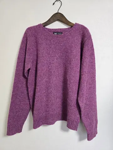 BEAMS HEART 퍼플 니트 스웨터 M