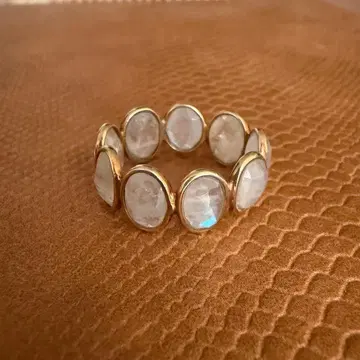 레인보우 문스톤 반지 15호