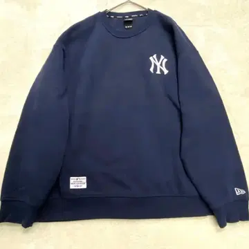 [ 새상품급 ] NEW ERA 맨투맨 NY 로고 네이비 속기모 XL 상당