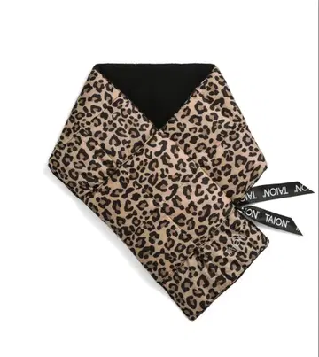 TAION 타이온 베이직 다운 머플러 레오파드