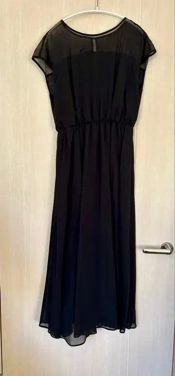 새상품급 23구 사이즈 3 포멀 원피스 블랙에 가까운 다크 네이비 오간자