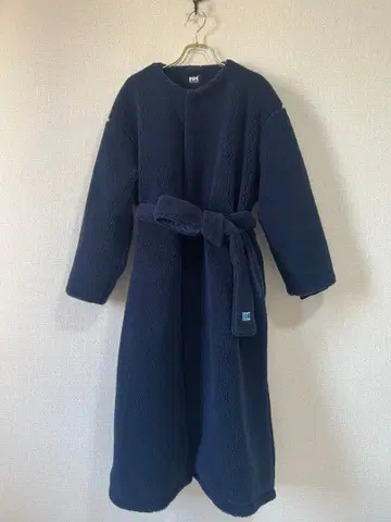 HELLY HANSEN 네이비 보아 롱 코트 M