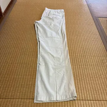 CASTELBAJAC 화이트 치노 팬츠 코튼 스트레이트 레그