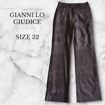 새상품급 잔니 로 주디체 슬랙스 스트레이트 팬츠 블랙