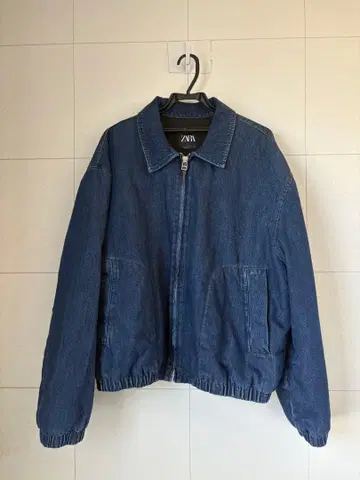 ZARA 퀼팅 데님 자켓 XL