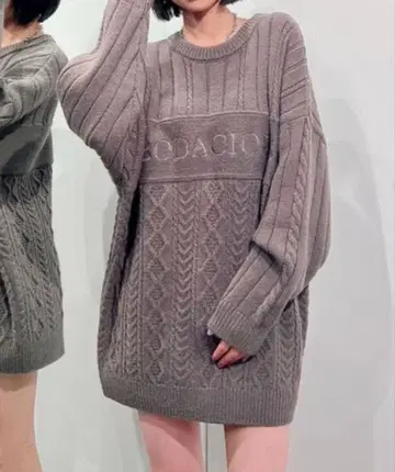 GRACIOUS 케이블 니트 원피스