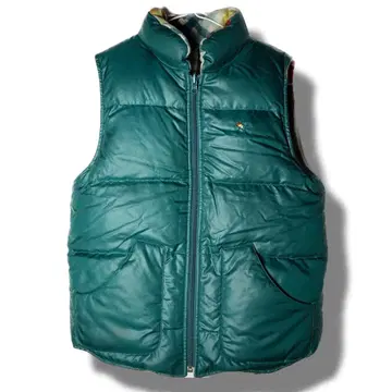 새상품급 아놀드 파머 다운 베스트 그린 리버서블 S