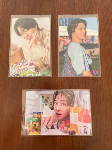 timelesz 테라니시 타쿠토 트레이딩 카드 3장 세트