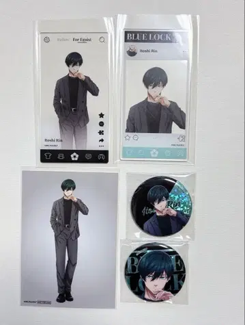 블루 록 AGF the 캐릭터 아크릴 카드 캔뱃지 특전 린