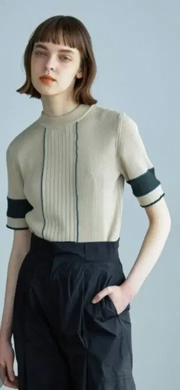 UNITED TOKYO 여성용 반팔 니트