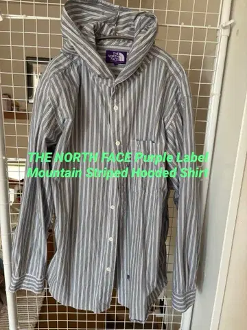 마운틴 스트라이프 후드 셔츠