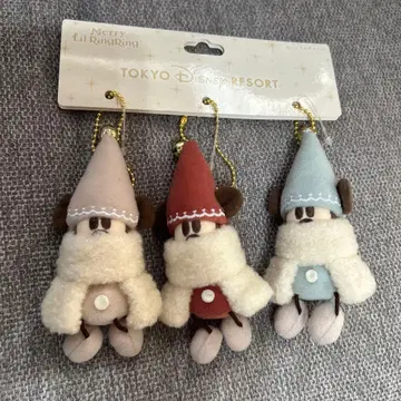 디즈니 크리스마스 리루린린 봉제인형 참 세트