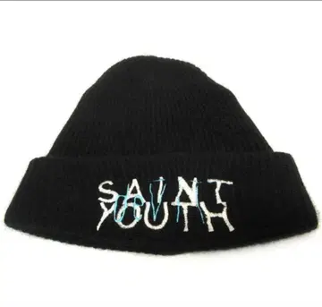 SAINT YOUTH 블랙 니트 모자