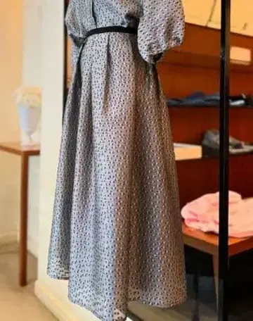 2024 가을/겨울 drawer 롱 스커트 그레이