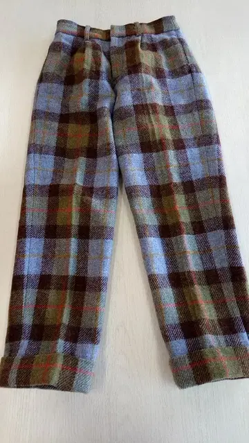 새상품급 해리스 트위드 콜라보 체크 팬츠 Y2K 비비안 좋아하는 분들께도