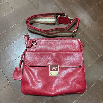 안야 힌드마치 빨간색 숄더백