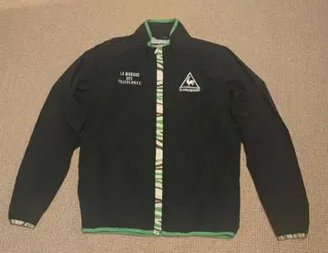 르꼬끄 스포르티브 풀 지퍼 자켓 블랙/그린