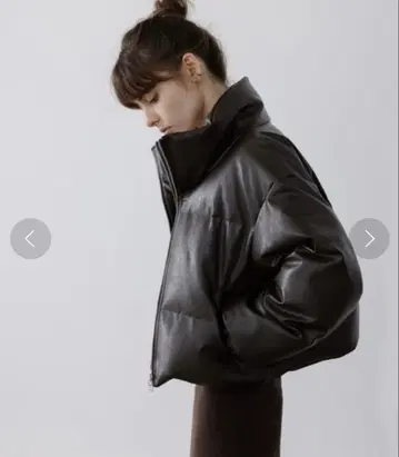 EKCOOKIES 하이넥 숏 다운 자켓