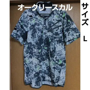 오클리 스컬 피케 셔츠 화이트 블랙 L Oakley 골프 셔츠